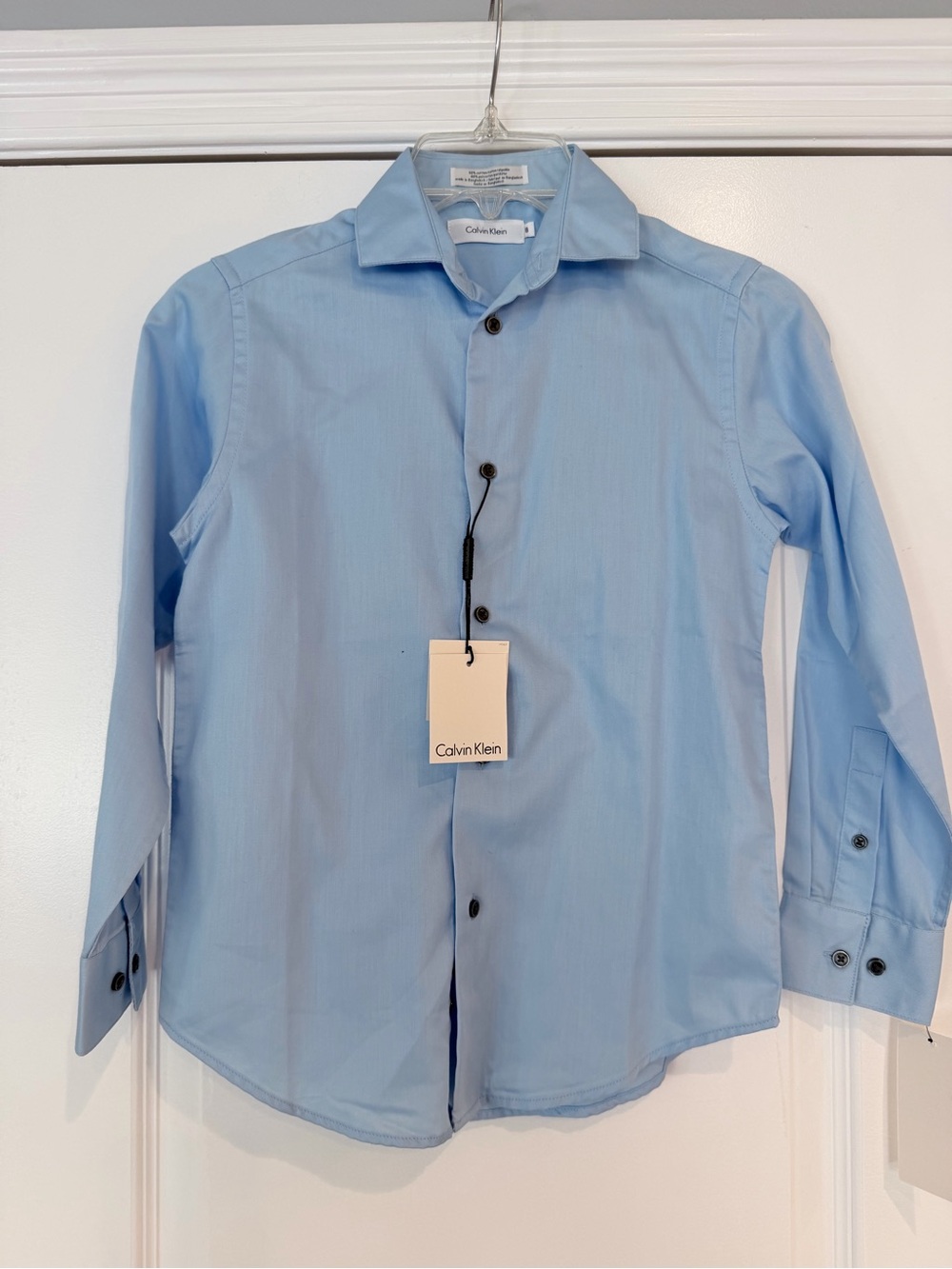 Calvin Klein boys Light Blue Dress Shirt